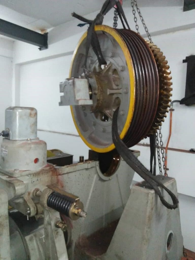 traction sheave replaced